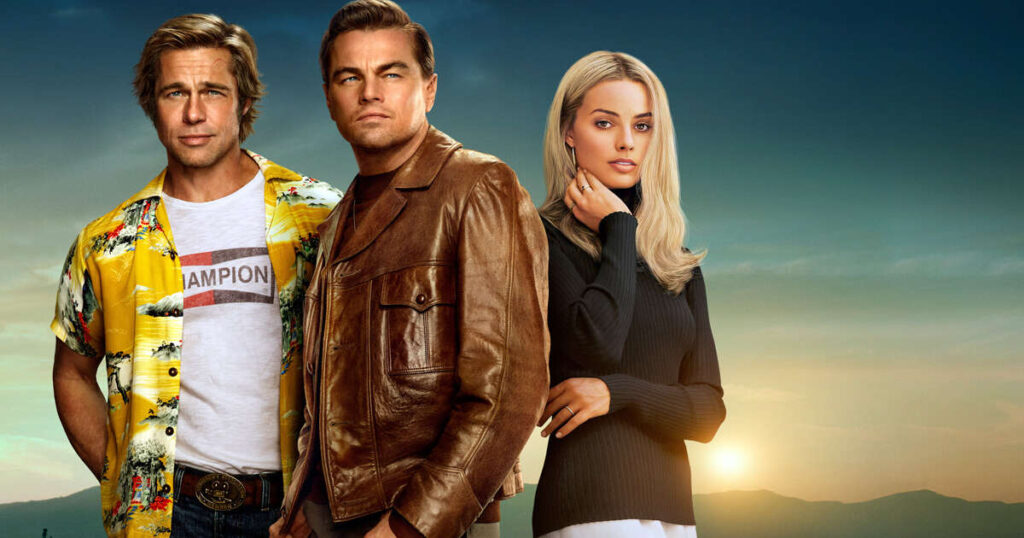 Brad Pitt, Leonardo DiCaprio et Margot Robbie dans Once Upon a Time in Hollywood